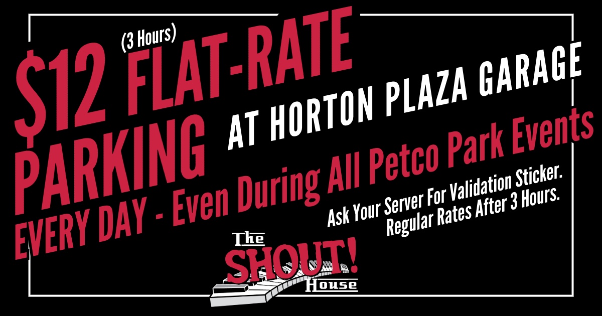 $12 Flat Rate Parking Every Day