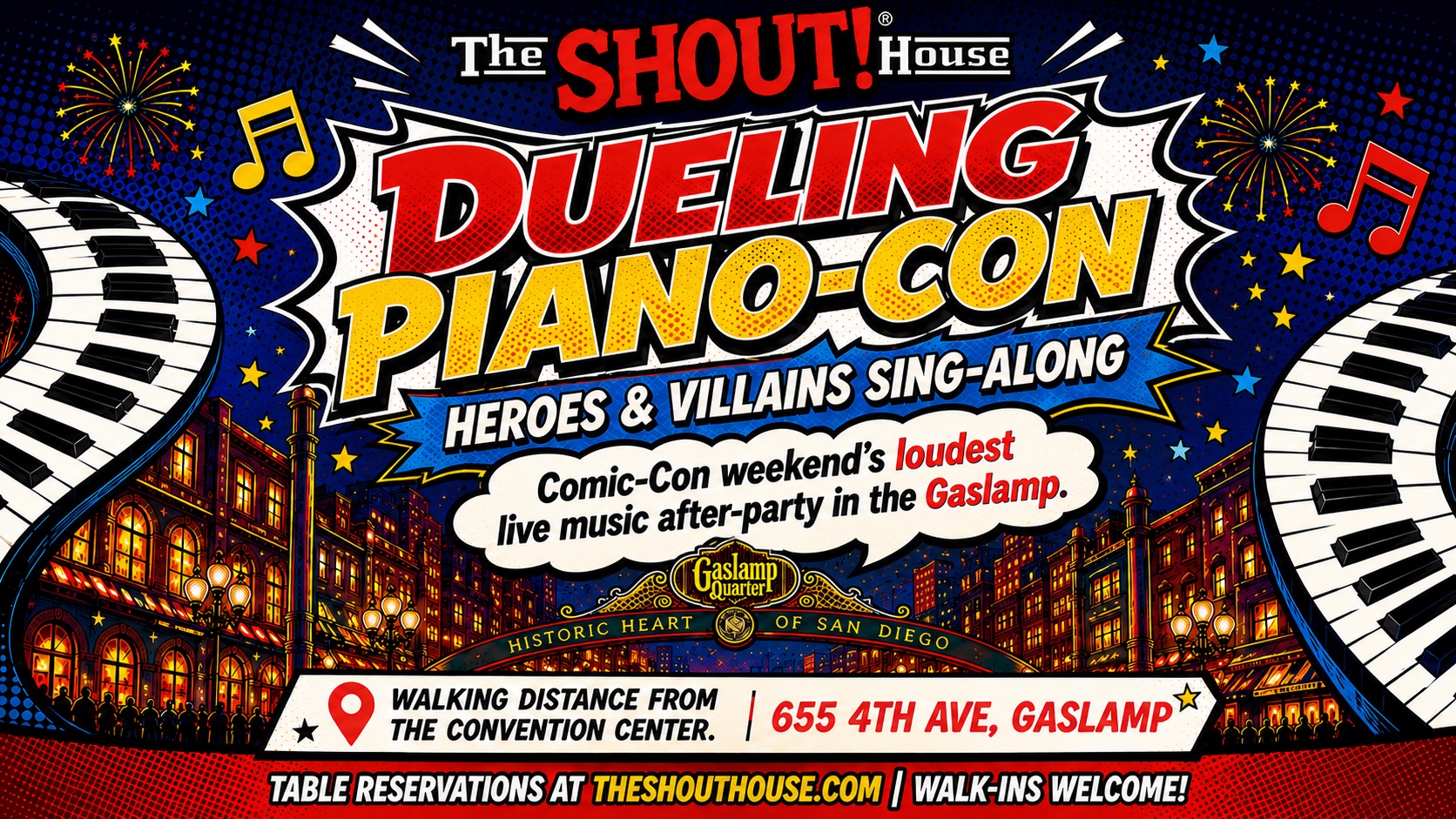 Comic Con After party at The Shout! House